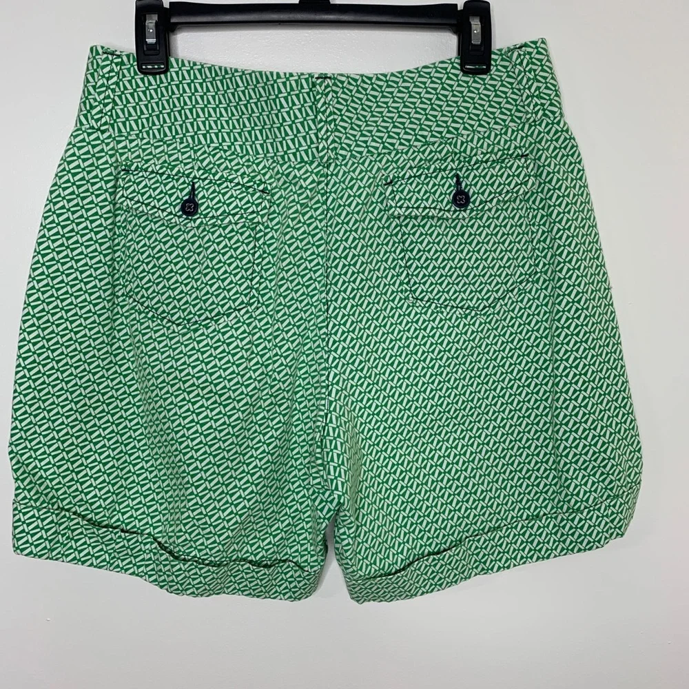 LL Bean Geometric Print Women’s Shorts Size 10 Vintage Retro